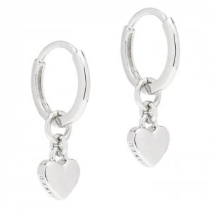 image of Ted Baker HARRYE Huggie Hoop Earrings - Silver