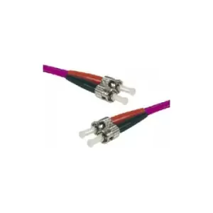 Image of Hypertec 391777-HY fibre optic cable 15 m OM3 2x ST Purple