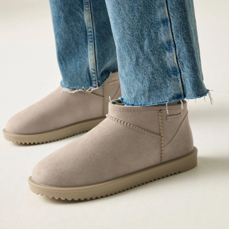 Image of Regatta Womens Risley Short Waterproof Boots in Taupe Size: 5 Taupe Female 5