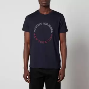 Image of Tommy Hilfiger Monotype Roundle Cotton-Jersey T-Shirt - L