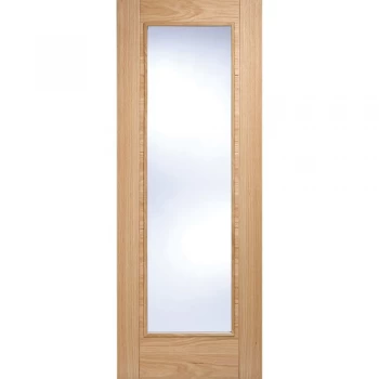 Image of LPD Vancouver Fully Finished Oak Pattern 10 Clear Glazed Internal Door - 1981mm x 686mm (78 inch x 27 inch)