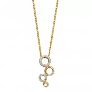Image of 9ct Diamond Bubble Yellow Gold Pendant GP2253