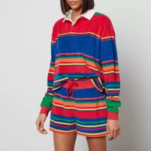 Image of Polo Ralph Lauren Womens Stripe Rugby Polo Shirt - Multi - XS