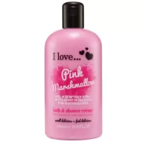 image of I Love Cosmetics Bath & Shower Creme Pink Marshmallow 500 ml