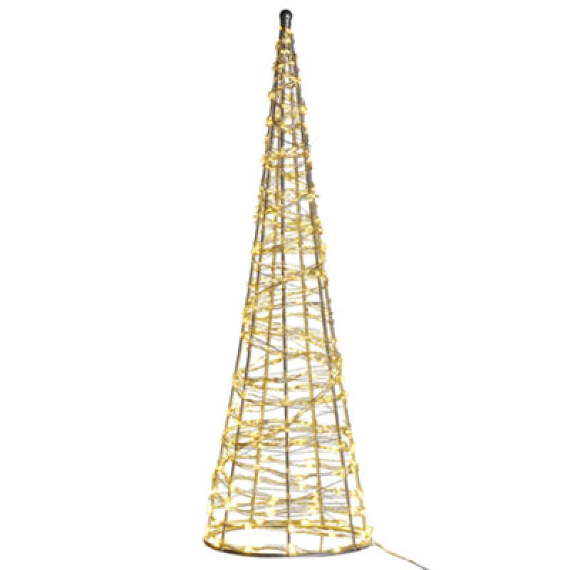 Image of Beliani Outdoor Decoration LED Kotala Christmas Tree 57cm Silver