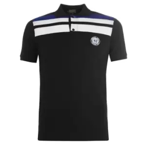 image of Score Draw 1982 Retro Polo Shirt Mens - Black