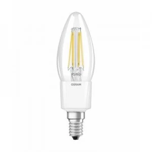 Image of OSRAM LED (monochrome) EEC A++ (A++ - E) E14 Candle 4.5 W = 40 W Warm white (Ø x L) 35mm x 97mm Filament, dimmable