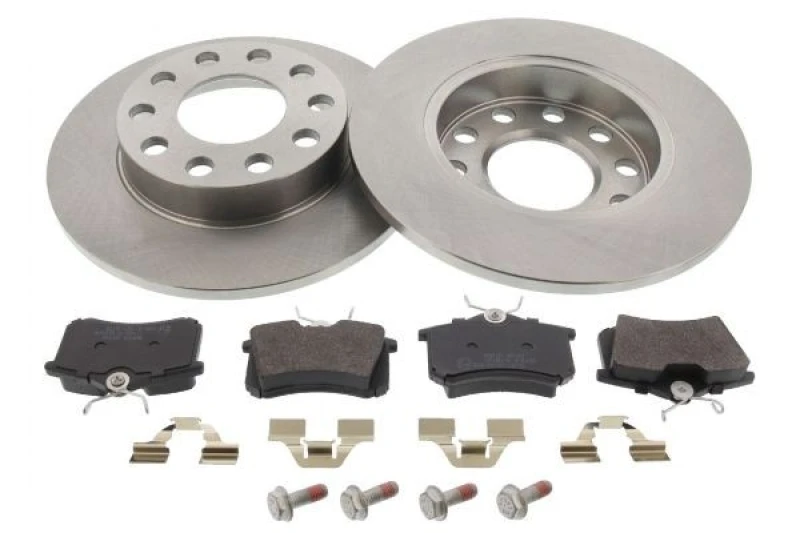 Image of MAPCO 47931 Brake disc and pads set Rear Axle, Brake Disc Type: solid, not prepared for wear warning indicator Brake Set,disc brakes (3405)