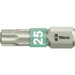 Image of Torx bit T 25 Wera 38671 TS TX 25 X 25 MM Stainless steel