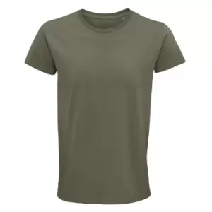 Image of SOLS Mens Crusader Organic T-Shirt (3XL) (Khaki)