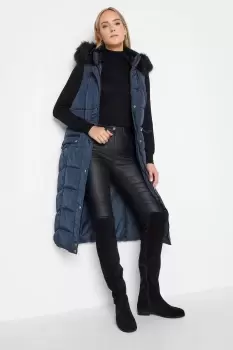 image of Tall Hooded Midi Gilet