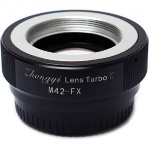 image of Zhongyi Lens Turbo Adapters ver II for M42 Lens to Fujifilm X Camera