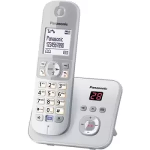 Image of Panasonic KX-TG6821 DECT, GAP Cordless analogue Answerphone, Hands-free Silver, Grey