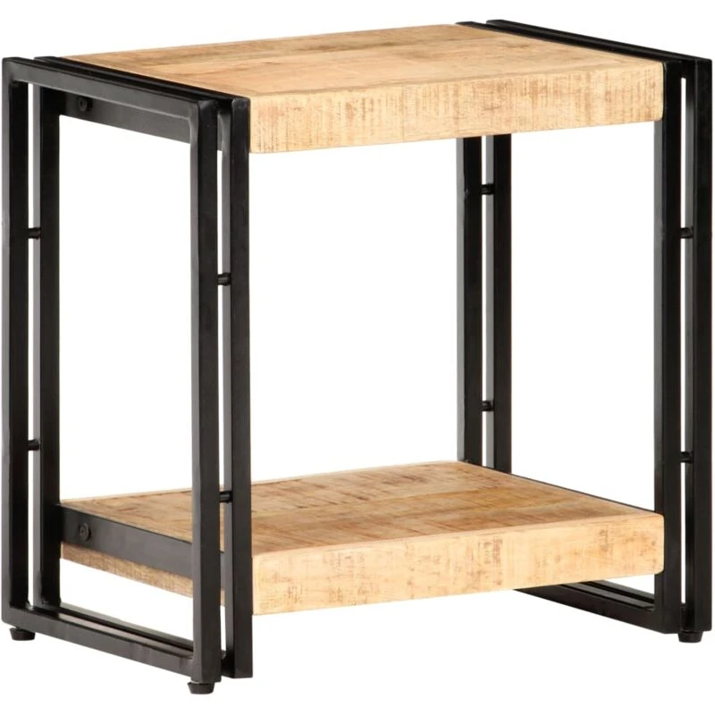 Image of VIDAXL Side Table 40x30x40cm Rough Mango Wood Vidaxl 8720286069820
