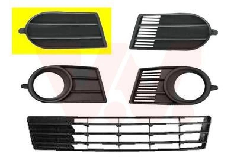 Image of VAN WEZEL Bumper grill VAN WEZEL 5222592