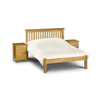 Image of Sara - Antique Pine Low Foot End Bed Frame 4ft6 Double 135 x 190
