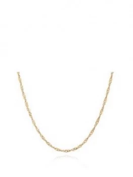 image of Rachel Jackson London 22Ct Gold Plated Silver Mid Length Sparkle Twist Chain Necklace