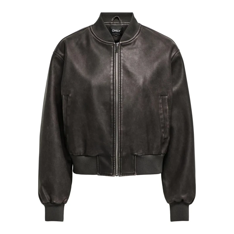 Image of Only Womens faux leather jacket Only Jane Marron Female S