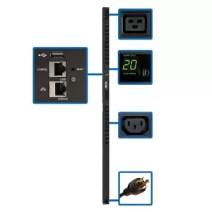 Image of Tripp Lite PDUMV20HVNETLX 3.7kW Single-Phase Switched PDU - LX...