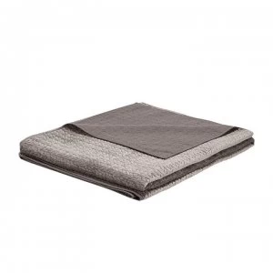 image of Hotel Collection Luxury Cotton Bedspread - Velv Slate