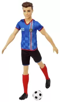 image of Barbie Ken Footballer Careers Doll - 30cm