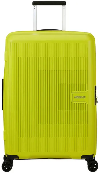 image of American Tourister Aerostep VZDV8 Medium Hardshell Light Lime Suitcase