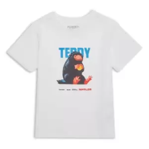 Image of Fantastic Beasts Teddy Kids T-Shirt - White - 11-12 Years