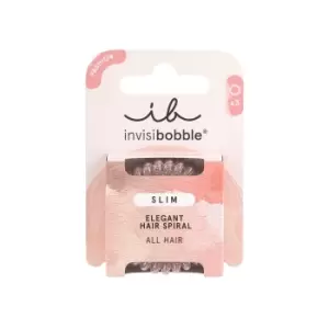 image of Invisibobble Slim Hair Elastics Pink Monocle 3 pcs