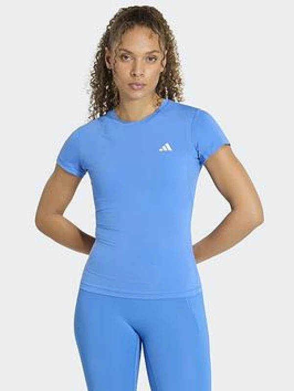 Image of Womens T-Shirt adidas PrimeLift Essentials Workout Bleu Female L