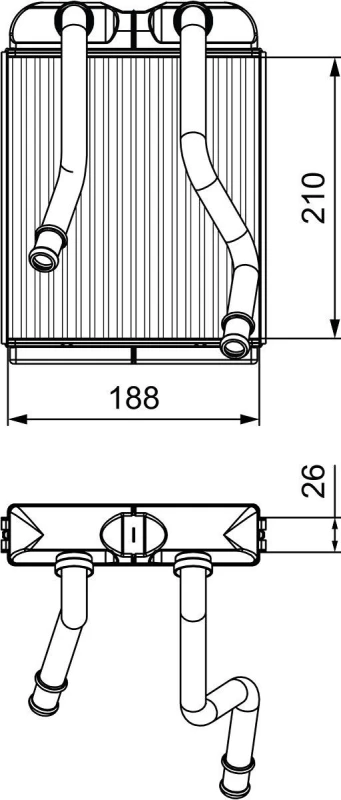 Image of Heater matrix VALEO 811532