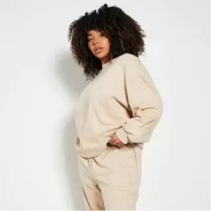 Image of I Saw It First Plus Size Oversized Sweatshirt - Brown