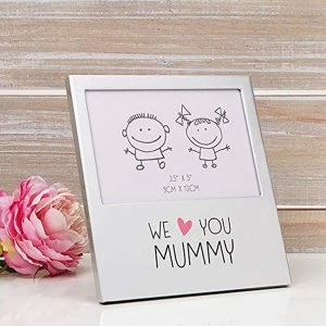 Image of 5" x 3.5" - Aluminium Photo Frame - We Love You Mummy