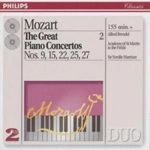 image of The Great Piano Concertos by Wolfgang Amadeus Mozart CD Album