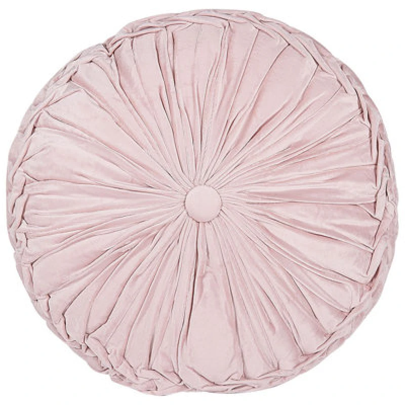 Image of Beliani Throw Cushion Udala 40 X 40 Cm Pink Solid