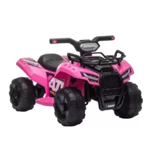 image of Reiten Kids Ride-on Four Wheeler ATV Car with Real Working Headlights - Pink