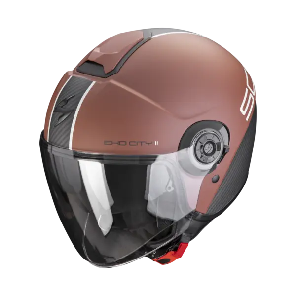 Scorpion Exo-City II Carbo Dark Brown-Black Jet Helmet L