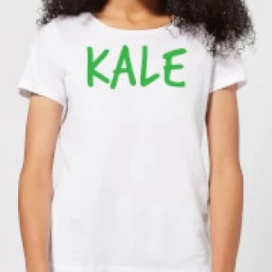 Image of Kale Womens T-Shirt - White - 3XL