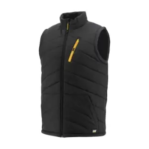 image of Caterpillar Unisex Adult Essentials Quilted Body Warmer (L) (Black)