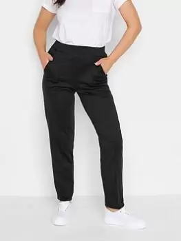 Image of PixieGirl Petite Pintuck Ponte Pull On Touser, Black, Size 10, Women
