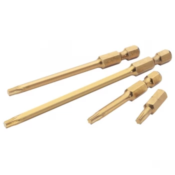 Image of Draper Expert 10707 T7 1/4" Hex Tx Star Titanium Nitride Bit 75mm ...
