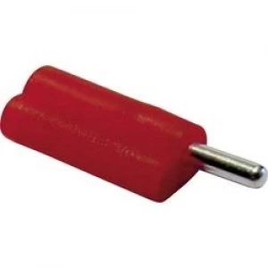 image of Banana plug Plug straight Pin diameter 2mm Red Schnepp