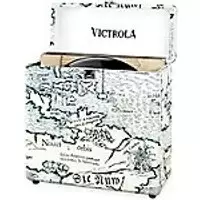 Image of Victrola Vinyl Case Retro VSC-20-P4-EU Map Print