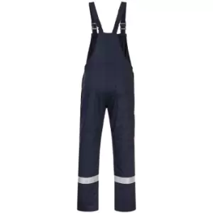 Image of Portwest BZ17NARM - sz M Bizweld Iona Bib & Brace - NAVY - Navy