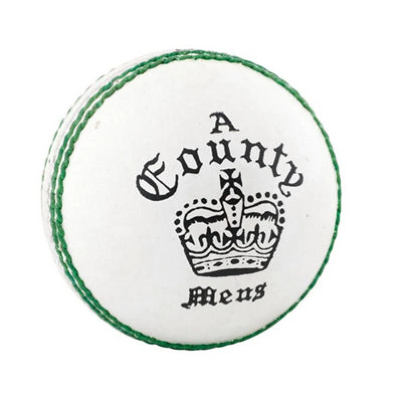 Image of Readers County Crown Leather Cricket Ball White unisex