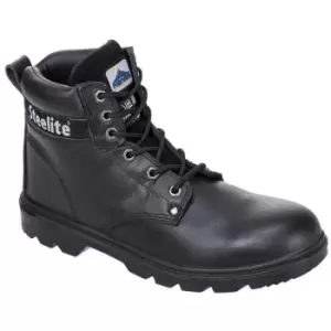 Image of Portwest Mens Steelite Thor S3 Leather Safety Boots (10 UK) (Black) - Black