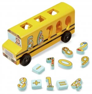 Image of Melissa Doug Number Matching Maths Bus.