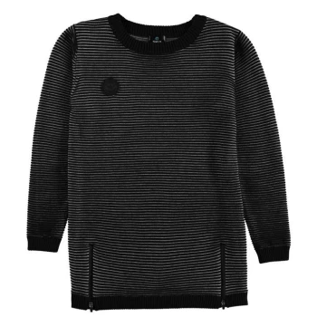Image of Firetrap Rib Jumper Junior Boys - Blk/Grey