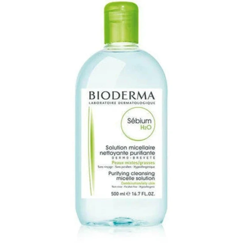Image of Bioderma Sebium H2O Micelle Solution With Pump 500 ml