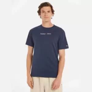 Image of Tommy Jeans Classic Logo Cotton T-Shirt - S