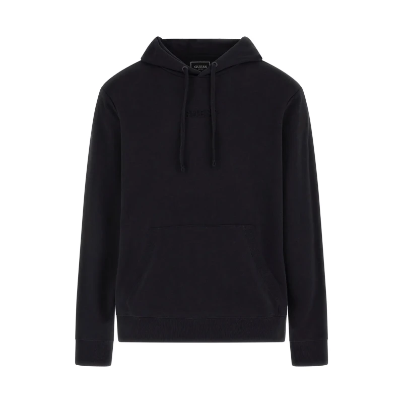 Image of Guess Hooded sweatshirt Guess Roy Embossed Noir Male XL